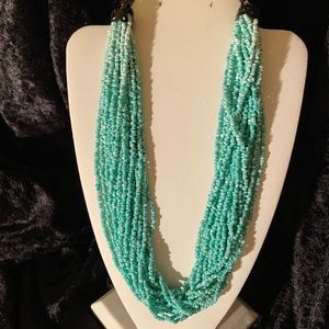 Multi-Strand Turquoise Beaded Necklace
